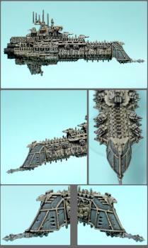 Battlefleet Gothic Cruiser : Damocles Pattern by seb stuart