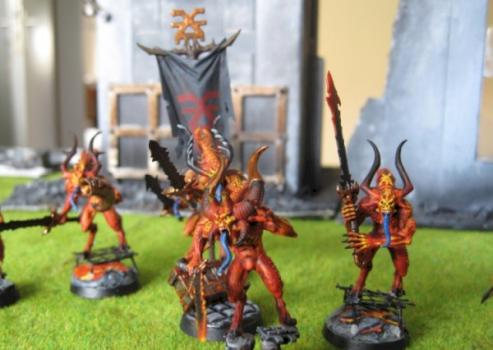 Chaos daemons Khorne bloodletters by Karrandras