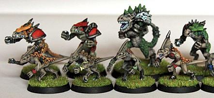 Lizardmen blood bowl team by bakalla