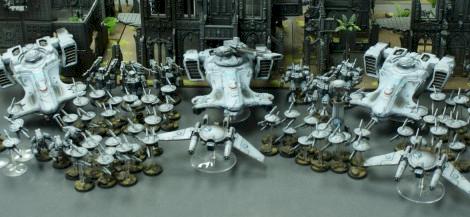 Warhammer 40K Tau Drone Army by Stiff Neck Studio