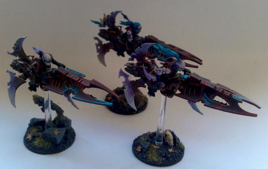 Dark Eldar Reaver Jetbikes by Inq Tiberius