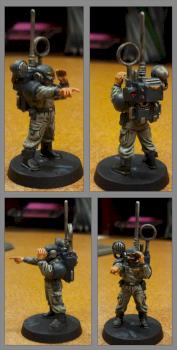 Warhammer 40,000 Imperial Guard Recon Officer by saintsinner40k