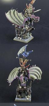 Dark Elves Dreadlord on Pegasus by dargo000