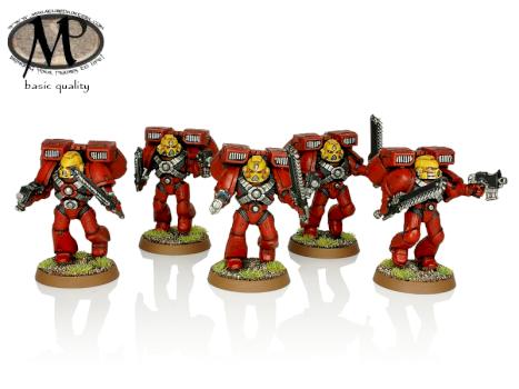 Blood Angels Assault Squad @ basic quality by hesperax