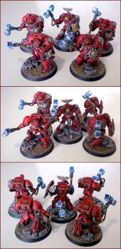 Blood Angels Assault Terminators by Pirexian