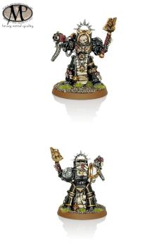 Space Marine Terminator Chaplain @ heavy metal quality by hesperax