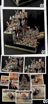 Dark Elf diorama by quidamcorvus