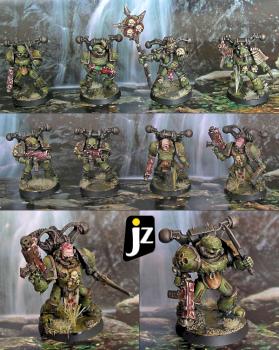 Nurgle Death Guard Plague marines squad by josez