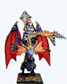 Tzeentch Lord on Dragon by jomi