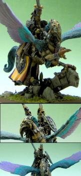 King Louen on Hippogriff by GreenOne