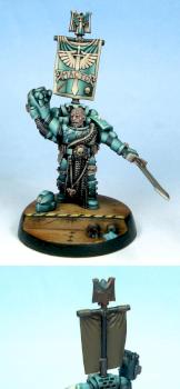 OZ GD 08 Finalist - Dark Angel Space Marine Captain by SirJD