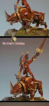 Herald Of Khorne on Juggernauth by The Dwarf s Workshop