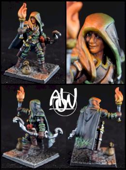 Wood Elf Rogue, Dungeons & Dragons, Pathfinder, Hero Forge by TheDoctor