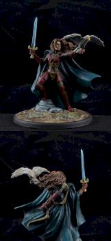 Female Ranger with falcon from Dark Sword Miniatures by BigBeefyProductions