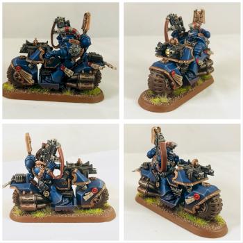 Ultramarine Captain on Bike by lybban