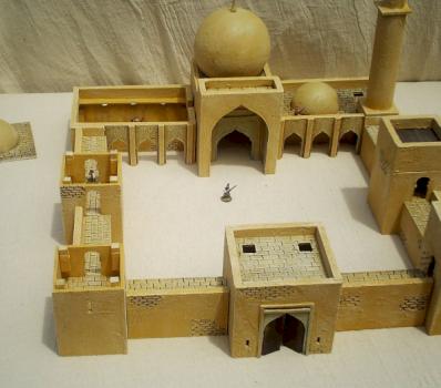 Arabic / India style Mosque with Roofs removed by Hutch hutch