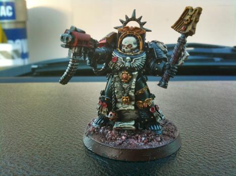 1st Company Chaplain in Terminator armor by DarianZG