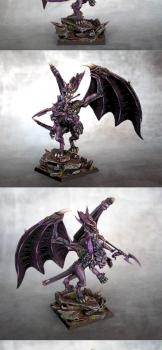 Dark Elf Beastmaster on Manticore by Szary