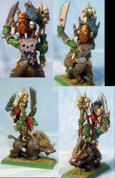 Orc Shaman on Boar by Queequeg