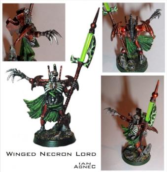 Necron winged Lord by Ian Agnec