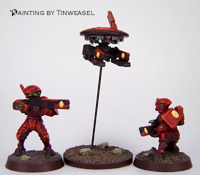 Tau Vior'la Fire Warrior Unit Test (Front) by Tinweasel