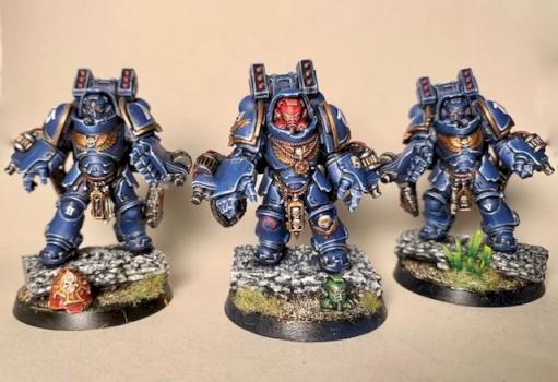 Ultramarine Primaris Aggressors by Stephen