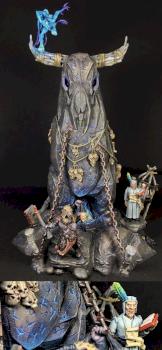 Beasts of Chaos Herdstone conversion with Blue Horror of Tzeentch by Hamish Longstride