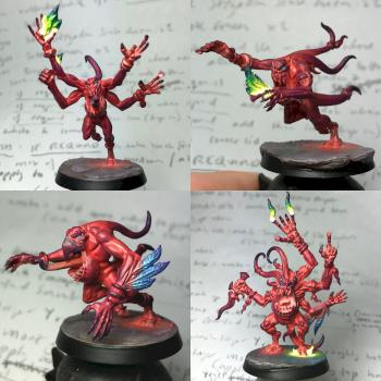 Disciples of Tzeentch Pink Horrors by Hamish Longstride