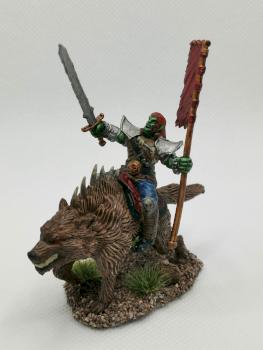 Orc on dire wolf by dementhium