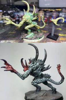 Disciples of Tzeentch / Beasts of chaos Spawn kitbash / conversion by Hamish Longstride