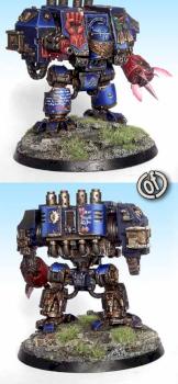 Crimson Fists Venerable Dreadnought by Mahon