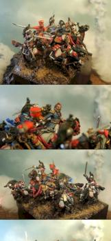 Ney's charge at Waterloo by Thau