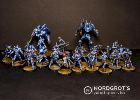 Infinity PanOceania army by Nordgrot