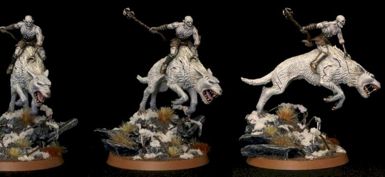 Azog on white warg by Dead Marsh Spectre