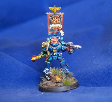 Crimson Fist Sternguard Veteran by PowerhouseMiniatures