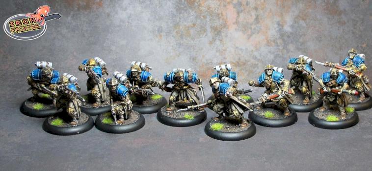 Warmachine Cygnar Trencher Battlegroup w/ Rifle Grenadier + Master Gunner by TheIronPainter