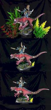 *NEW* Lizardmen Carnosaur Old Blood Kroq-Gar by Lil'Legend Studio by lilloser