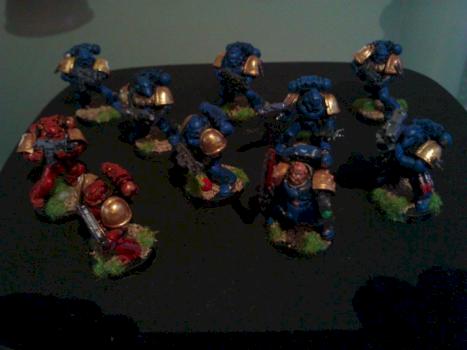 Squad Cadius, Ultramarines Tactical Squad by Matthew Snelson