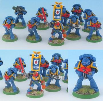 Ultramarines Tactical Squad - 2nd Company by gowestover