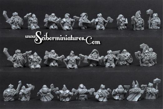 Dwarves 15mm by Scibor