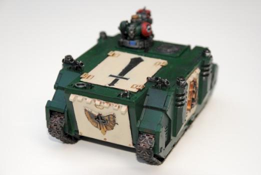 Dark Angels Rhino - Rear by abbadon 87