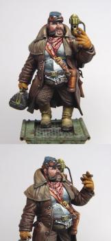 Steampunk ogre archeologist by Yellow one