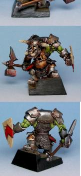 Orc Champion by Tins Bits (With GW Black Orc Headswap) by tidoco2222