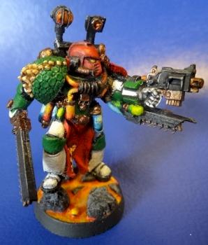 40K Salamander Space Marine Apothecary by gungagreg