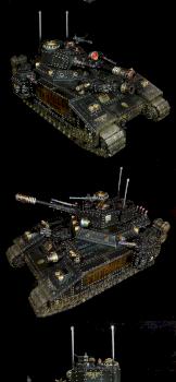 Frotress of Arrogance (Commissar Yarrick personal tank) by fantasygames.com.pl