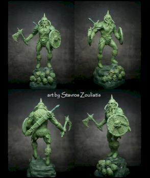 Barbarian Warrior 54mm by Stavros Zouliatis