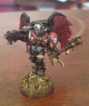 WIP: Blood Angels Chaplain Lemartes by IronKobra