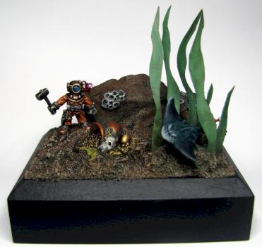 Dwarf Deep Sea Diver Diorama by Gi6ers