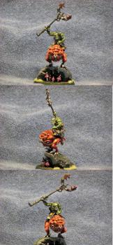 40k Ork slaver ( Runtherd ) riding a Squig by Zsoulless