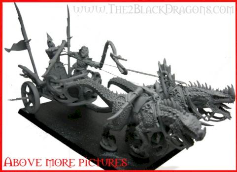 Warhammer fantasy Dunkelelfen Dark elves Streitwagen by Beowahr